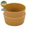 Plastic schaal CONNECT, set van 2 stuks, 890 ml, natuurlijk hout, Koziol