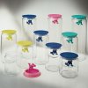 Vershoudpot GIANNI 2 l, wit deksel, glas, Alessi