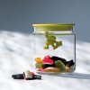Vershoudpot GIANNI 2 l, wit deksel, glas, Alessi