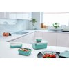 Voedselbewaardoos MASTER SEAL COLOUR EDITION N1031010 , set van 4 stuks, groen, plastic, Tefal