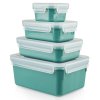 Voedselbewaardoos MASTER SEAL COLOUR EDITION N1031010 , set van 4 stuks, groen, plastic, Tefal