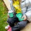 Kinderwaterfles met beugel PLOPP TO GO MINI 200 ml, aardbei, Koziol