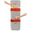Afvalbak TOTEM MAX 30062 60 l, voor afvalscheiding, grafiet, Joseph Joseph