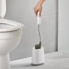 Toiletborstel met houder FLEX LITE 70522, wit/grijs, silicone, Joseph Joseph