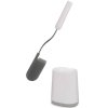 Toiletborstel met houder FLEX LITE 70522, wit/grijs, silicone, Joseph Joseph