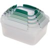Voedselbewaardoos NEST 81127, set van 5 stuks, groen, plastic, Joseph Joseph