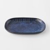 Serveerbord RIDGED INDIGO 19 x 13 cm, MIJ