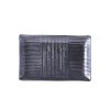 Bord voor sushi en sashimi LINES 21 x 13 cm, zwart, MIJ
