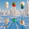 Kerstboomversiering APE DELL'ORO, petrol, Alessi