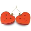 Kerstboomversiering CUORE E CUORA, rood, Alessi