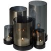 Waxinelichthouder LICHTERMEER Philippi 23 cm zwart