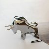 Papercliphouder BULL & BEAR, set van 2 stuks, gepolijst nikkel, Philippi