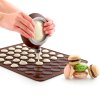 Franse macarons bakmat 40 cm, bruin, siliconen, Lékué
