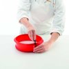 Ronde cakevorm 23 cm, rood, siliconen, Lékué