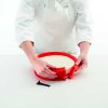 Ronde cakevorm 23 cm, rood, siliconen, Lékué