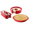 Ronde cakevorm 23 cm, rood, siliconen, Lékué