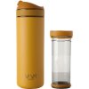 Reisbeker RECHARGE ANYTIME 460 ml, met thee-infuser, mosterdkleurig, Viva Scandinavia