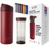 Reisbeker RECHARGE ANYTIME 460 ml, met thee-infuser, frambooskleurig, Viva Scandinavia