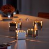 Waxinelichthouder PEP, set van 2 stuks, 5 cm, roestvrij, staal, Philippi