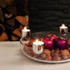 Decoratieve schaal met theelichten ARENA 30 cm, zilver, Philippi