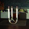Kandelaar BOW 8 cm, voor 3 kaarsen, zilver, Philippi
