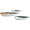 Tapasschaaltje BLOB, set van 3 stuks, zilver, Philippi