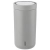 Reisbeker TO GO CLICK 200 ml, zacht lichtgrijs, Stelton