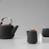 Suiker- en melkset NICOLA in, 2 stuks, grijs, Viva Scandinavia
