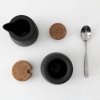 Suiker- en melkset NICOLA in, 2 stuks, grijs, Viva Scandinavia