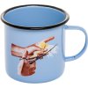 Mok TOILETPAPER BIRD 10 cm, blauw, emaille, Seletti