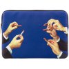 Laptophoes TOILETPAPER LIPSTICKS 34,5 x 25 cm, blauw, Seletti