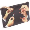 Make-up-tasje TOILETPAPER LIPSTICKS 15,5 x 9,5 cm, zwart, Seletti