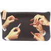 Make-up-tasje TOILETPAPER LIPSTICKS 15,5 x 9,5 cm, zwart, Seletti