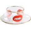Espressokopje met schoteltje TOILETPAPER SHIT 50 ml, Seletti