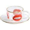 Espressokopje met schoteltje TOILETPAPER SHIT 50 ml, Seletti