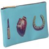 Tasje TOILETPAPER I LOVE YOU 21 x 15,5 cm, blauw, Seletti