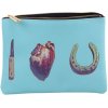 Tasje TOILETPAPER I LOVE YOU 21 x 15,5 cm, blauw, Seletti