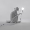 Tafellamp MONKEY SITTING 32 cm, wit, Seletti
