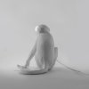 Tafellamp MONKEY SITTING 32 cm, wit, Seletti