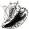 Decoratieve schelp WUNDERKAMMER SHELL 23 cm, zilver, aluminium, Seletti