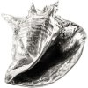 Decoratieve schelp WUNDERKAMMER SHELL 23 cm, zilver, aluminium, Seletti