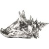 Decoratieve schelp WUNDERKAMMER SHELL 23 cm, zilver, aluminium, Seletti