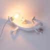 Tafellamp CHAMELEON GOING DOWN 21 cm, wit, USB-aansluiting, Seletti