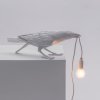 Tafellamp BIRD PLAYING, 33 cm, wit, Seletti