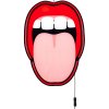 LED wanddecoratie JOB-BLOW TONGUE 58 cm, Seletti
