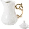 Theepot I-WARES 23 cm, wit met goud, Seletti