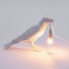 Tafellamp BIRD WAITING 33 cm, wit, Seletti