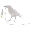 Tafellamp BIRD WAITING 33 cm, wit, Seletti