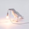 Tafellamp BIRD WAITING 33 cm, wit, Seletti