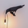 Wandlamp BIRD LOOKING LEFT 33 cm, zwart, Seletti